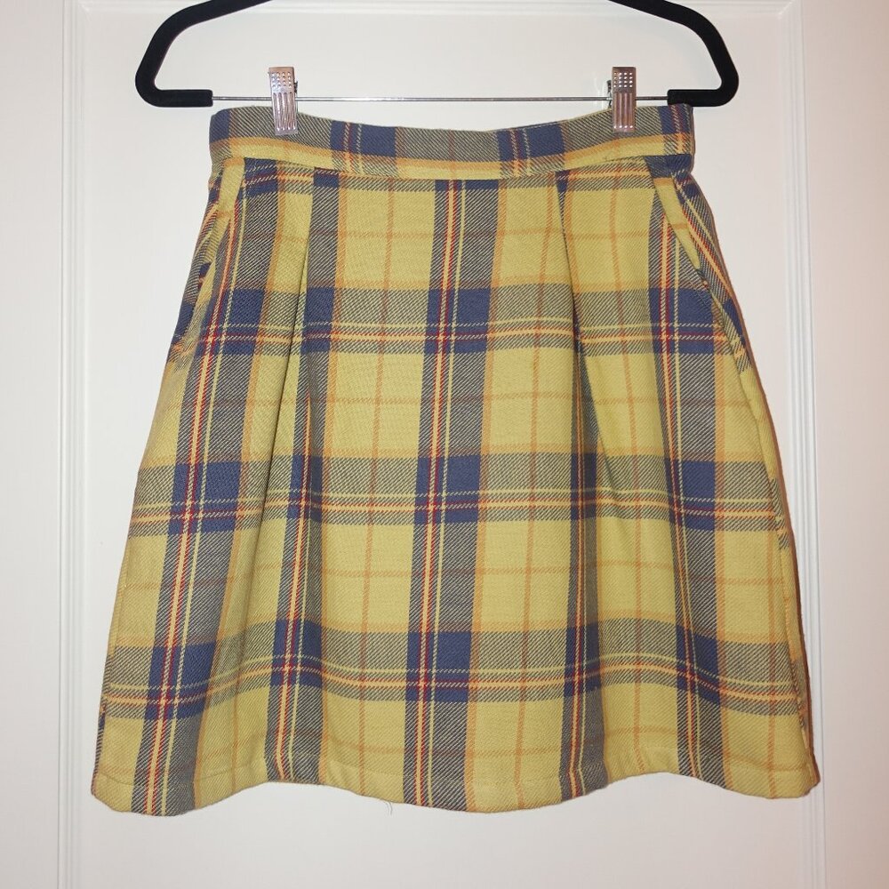 KJP Kiel James Patrick Plaid Darling Skirt 8